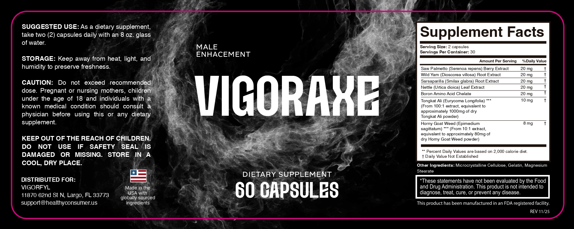vigoraxe label